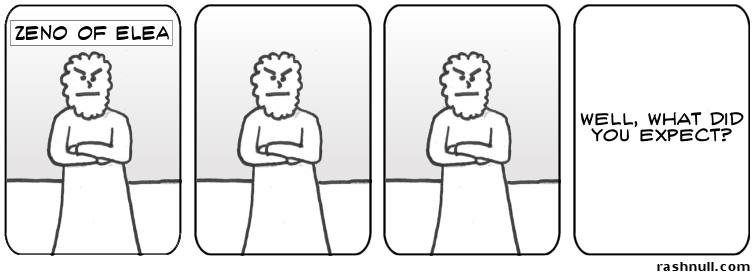 If you look closely, he wiggles his nose a little in the third panel.